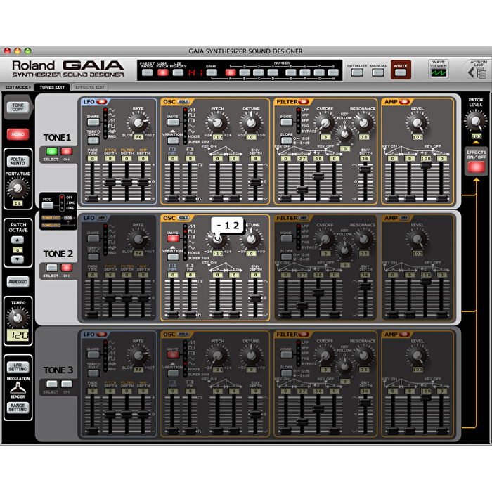 ROLAND SD-SH01 GAIA SOUND DESIGNER Synthesizer Yazılımı (CD)